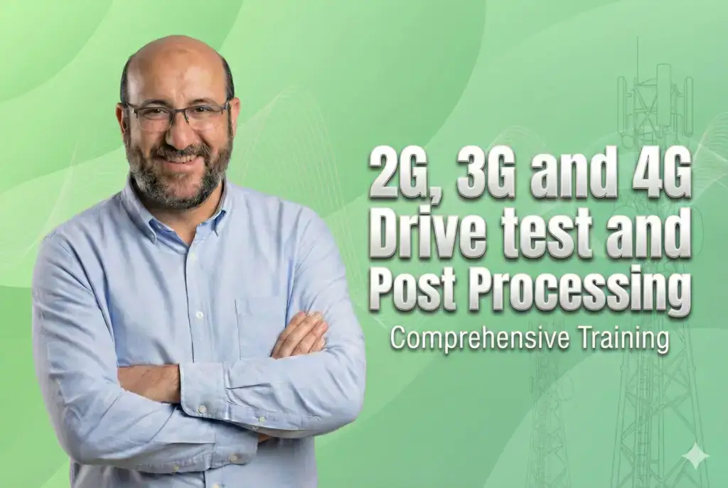 Expert telecom engineer offering comprehensive courses on drive testing and post-processing for 2G, 3G, and 4G networks.