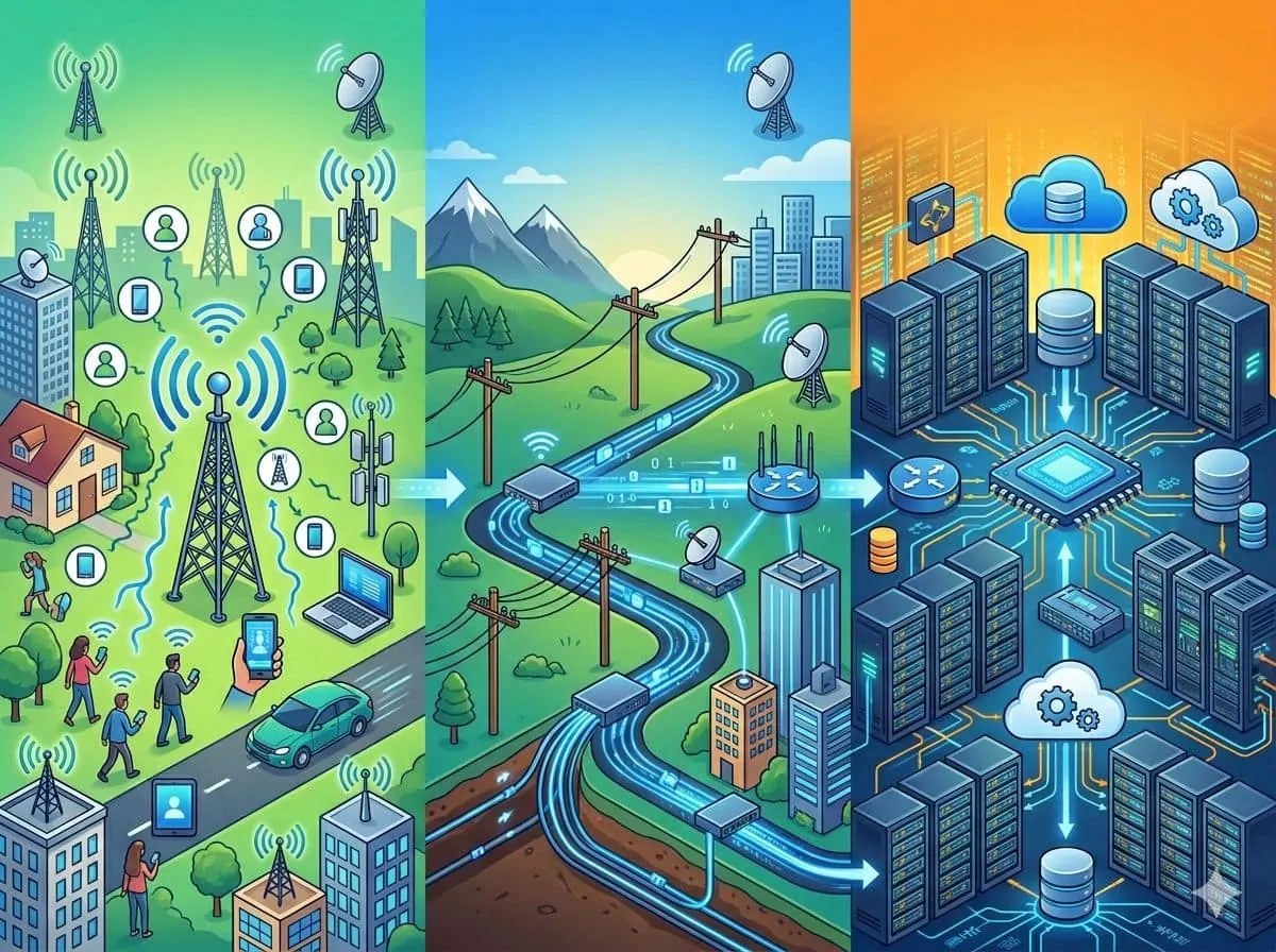 لو قدامك تختار بينRAN أو Transmission أو Coreتختار إيه؟
