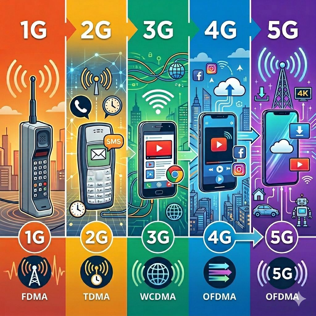 إيه هي Access Techniques في أجيال الموبايل؟